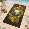 Пляжное полотенце из микрофибры Club America, быстросохнущее, не оставляющее песка, легкое, для путешествий, плавания, кемпинга