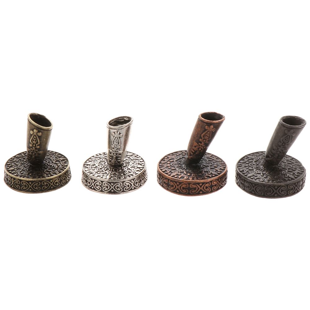 Desktop Organizer Round Base Writing Accessories Vintage Metal Pen Clips Pen Holder European Style