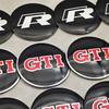 For VW Volkswagen Jetta MK5 Golf 4pcs 56mm Aluminum Car Wheel Center Hub Caps Stickers Emblem Badge For Volkswagen VW Golf 4 5 6 EE1