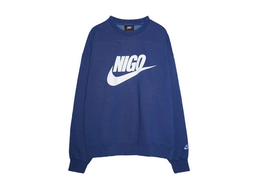 NIGO Nike NRG Толстовка с капюшоном Флис Темно-синий (NIGO)