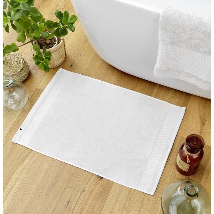 Tapis de bain coton bio Garance Chantilly