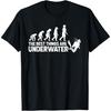 Лучшее - это подводное плавание Футболка Evolution Diver