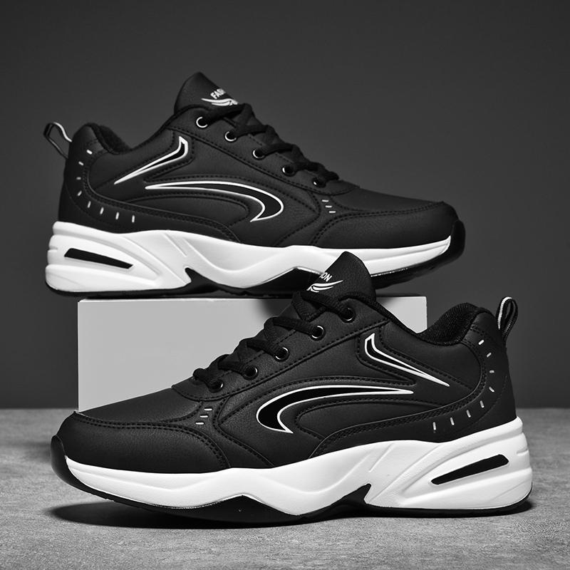 Мужские зимние кроссовки нескользящие водонепроницаемые уличные зимние спортивные туфли для мужчин Добавить хлопок теплая обувь для ходьбы 2024 Мужская хлопковая обувь