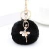 Dancing Angel Cute Key Chain Fake Fur Key Chain Bag Key Ring Portable Car Keychain Trinket