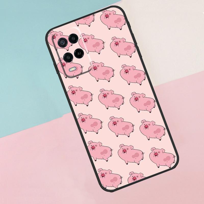 Мультяшная свинка Для Oppo A40 A60 A80 A18 A38 A58 A78 A98 A79 A16 A76 A96 A15 A74 A94 A54 A77 A17 Чехол для телефона