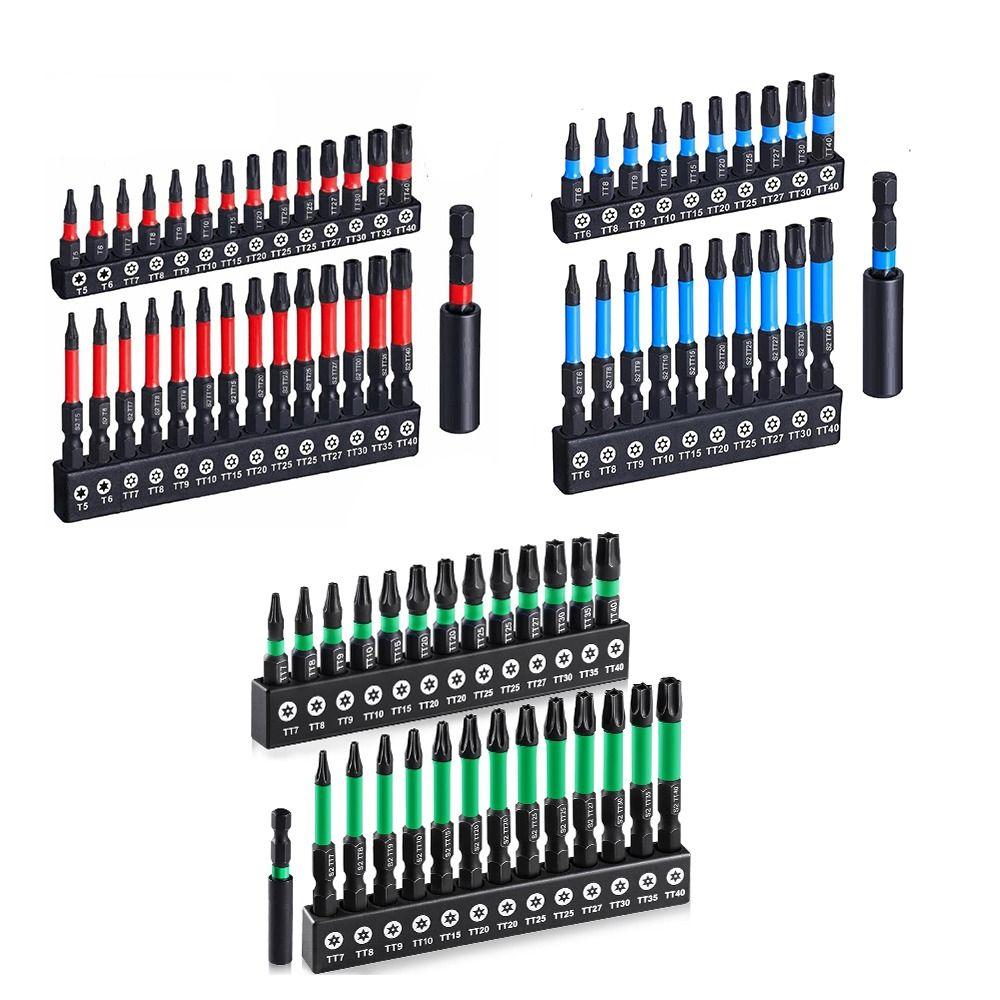 21/27/29 PCS Magnetic Impact Torx Bit Set Hex Head Shank Star Impact Drill Bit Set Drill Bit