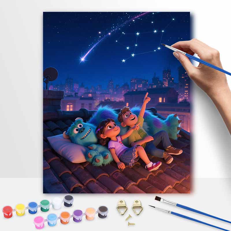 Disney Корпорация монстров масляная живопись цифровая живопись набор для творчества ручной работы DIY подарки домашние украшения
