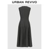 UR 2025 Осень Городской Курорт Платье Макси А-силуэта с Прямыми Плечами