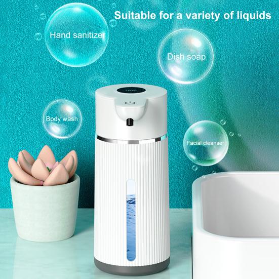 Автоматический сенсорный дозатор мыла 420 мл USB перезаряжаемый индуктивный генератор пузырьков 4-уровневый регулируемый объем пены электрический дозатор мыла