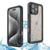 Водонепроницаемый чехол IP68 для iPhone 17 Air 17 16 15 14 13 12 11 Pro Max Plus XR Подводный 2м Дайвинг Плавание Ударопрочный Жесткий чехол