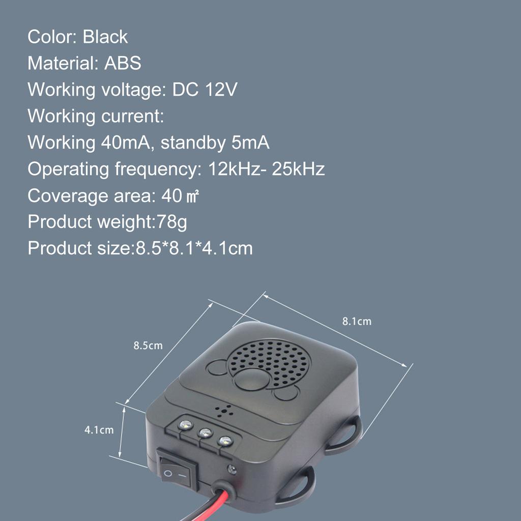 Отпугиватель автомобильных мышей от грызунов, электронный ультразвуковой отпугиватель автомобильных мышей, от перенапряжения
