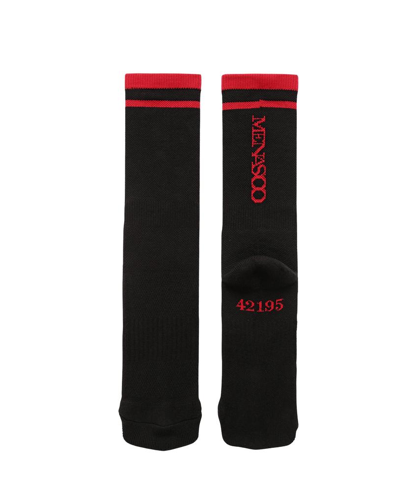 Minasu [10 пар] Носки для бега с манжетой Flogger Fit_Длинные_Черные