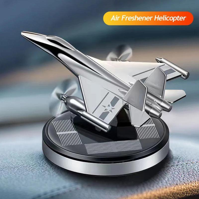 Car Perfume Aromatherapy Car Solar Power Car Air Freshener Airplane Rotating Aromatherapy Oil Diffuser Lasting Fragrance