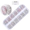 1440pcs SS4-SS6 Mixed Sizes Glass Nail Rhinestones Crystal Strass Multi-Color For Nail Art Decoration Accessories Rhinestones