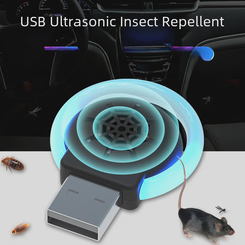 Портативный ультразвуковой отпугиватель вредителей для автомобилей - борьба с комарами, мышами и насекомыми