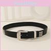 Rivet Fashion And Rhinestone Decoration Women Casual Wide Belt Daily For