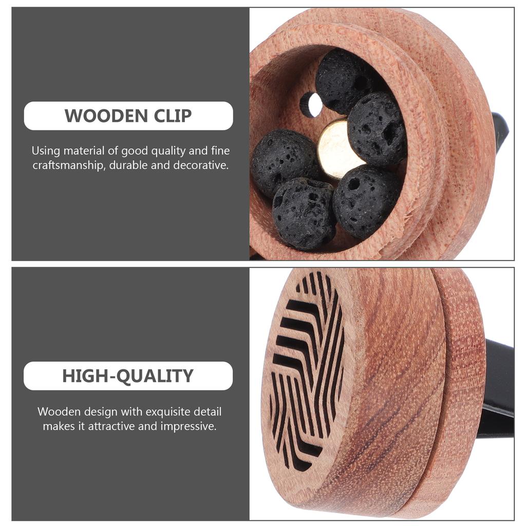 Aroma Diffuser Essential Oil Car Diffuser Wooden Carved Aromatherapy Diffuser Car Vent Clip Car Air Freshener Rituals Perfume