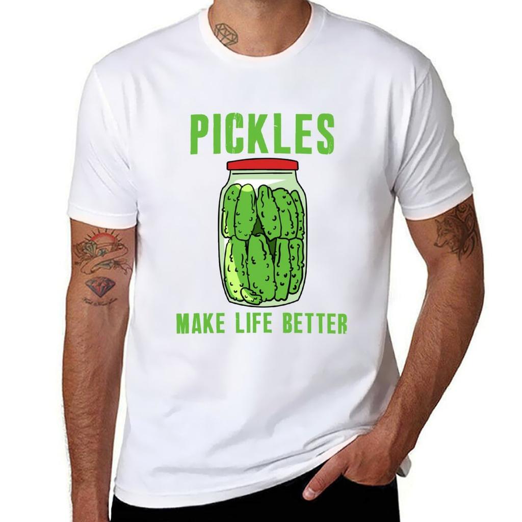Pickles Make Life Better Tshirt Basic Daily Outfit Short Sleeve Tee Tshirt