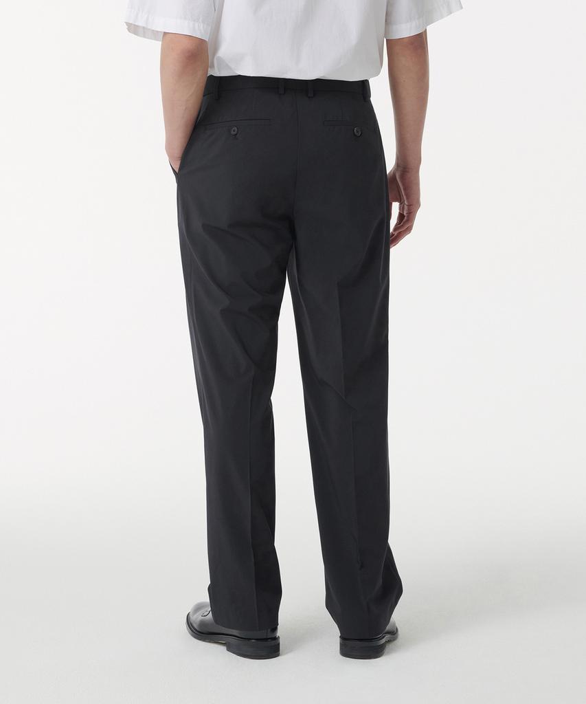 MUSINSA STANDARD [Cooltandard] Wide Hidden Banding Slacks [Dark Gray]