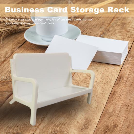 Держатель для визитных карточек в форме дивана, сверхмощная креативная скамейка, настольная именной подставка для хранения карточек, подставка-органайзер, офисные принадлежности