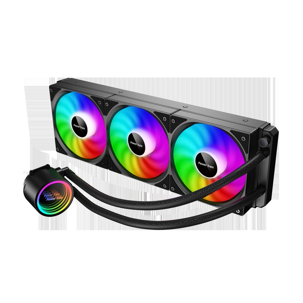 240 Водяной радиатор ARGB с интеллектуальным вентилятором с регулируемой скоростью и многоплатформенной совместимостью