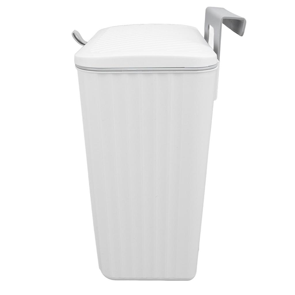 9L Kitchen Trash Can Wall Mounted with Lid Hanging Cabinet Door Trash Can for Kitchen Bathroom