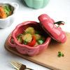 Pumpkin Bowl Soup Cup with Lid Baking Bowl Ceramic Rice Bowl Baking Tableware Dessert Bowl Soup Bowl Ceramic Tableware