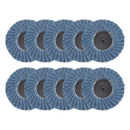 10 шт. 2-дюймовые лепестковые диски, устойчивые к истиранию, гладкие шлифовальные стабильные шлифовальные круги 40/60/80/120, угловая шлифовальная машина