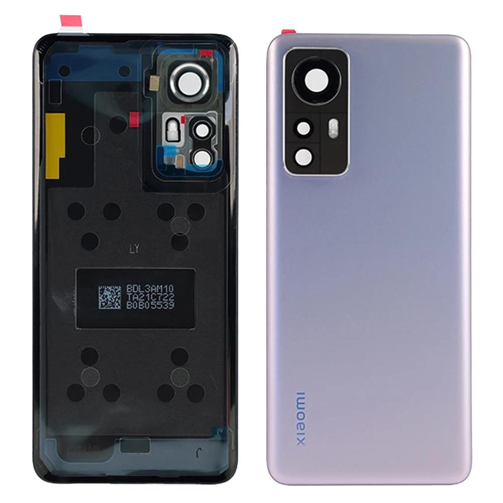 Для Xiaomi 12 5G/12X 5G Задняя крышка аккумуляторного отсека с крышкой объектива камеры, запасная часть (Без логотипа)