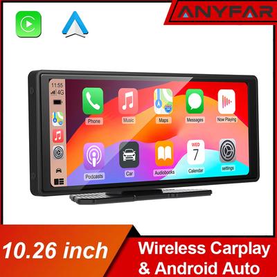 10.26" Беспроводной CarPlay и Android Auto Видеорегистратор ADAS 4K DVR Bluetooth Аудио AUX GPS Навигация Видеорегистратор на приборную панель