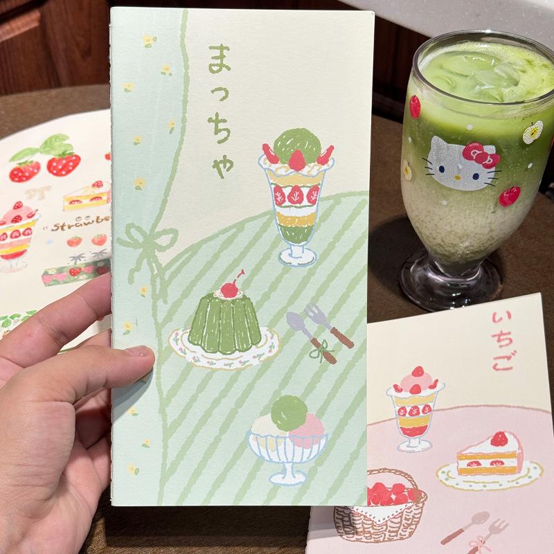 Вкладыши для блокнота CaiCaiXuanXuan Matcha Strawberry TN - Специальная бумага со страницами разных цветов