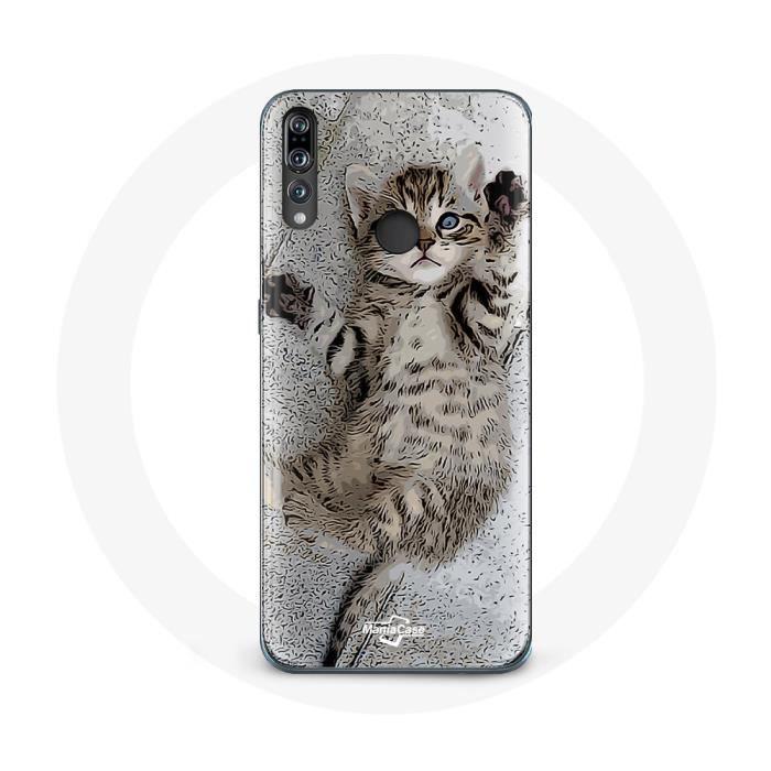Чехол - Huawei - P30 Lite - Гибкий - Серый - Милый котенок бенгальской породы