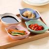 2Pcs Food Snack Dish Plastic Leaf Shaped Plate Food Dish