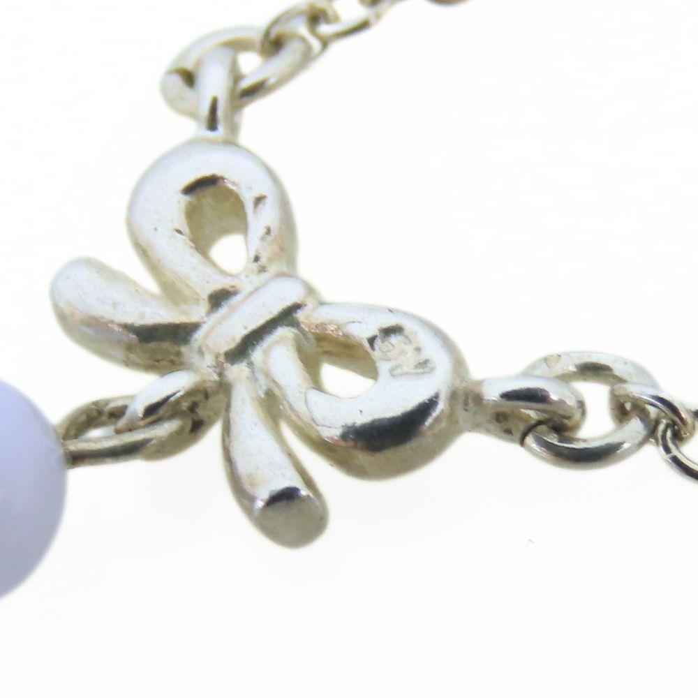 Used courreges Necklace Silver925 2.6g Silver ribbon