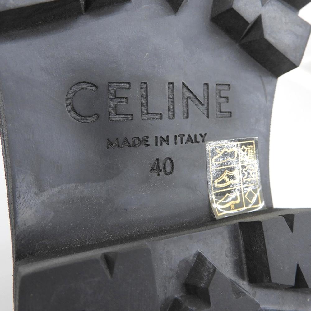 CELINE Margaret Chelsea Boots, Side Gore Boots, Men's, Black, Size 40 shoes 40 blackUsed