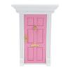 1:12 кукольных деревянных дверей, изысканная миниатюрная модель мебели для дверей, ролевые игры, игрушка, розовый