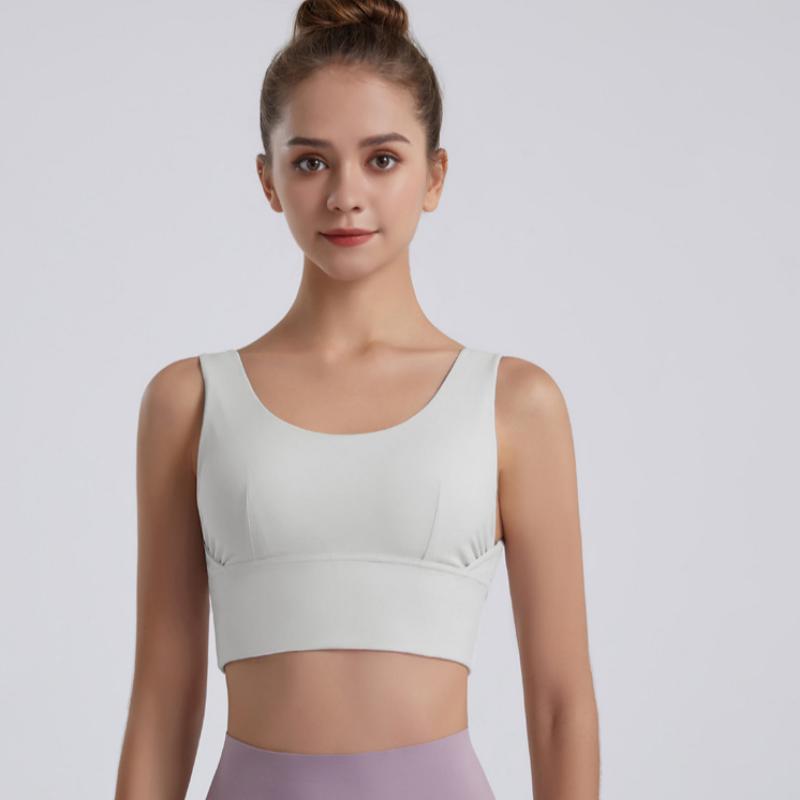 Новый U-образный красивый бюстгальтер для йоги и занятий спортом, высокоинтенсивный бег, ударопрочный, фитнес, собранное нижнее белье