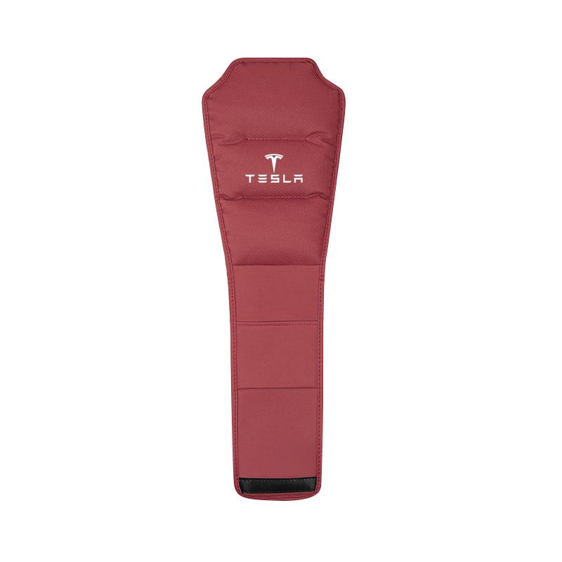 MHQSR1 1Pcs Car Seat Headrest Protector Auto Pillow Cover Accessories For Tesla Model 3 Y S X Cybertruck Juguete Roadster Coil Bonina