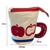 1pc Teacup Shape Storage Bag Foldable Large Capacity Pencil Storage Bag Portable Travel Cartoon Toiletry Bag Makeup Bag