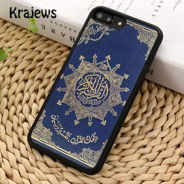 Krajews Подлинный Коран тисненый кожаный чехол для телефона для iPhone 17 Air 16 15 14 plus 11 12 13 pro max coque Оболочка Fundas