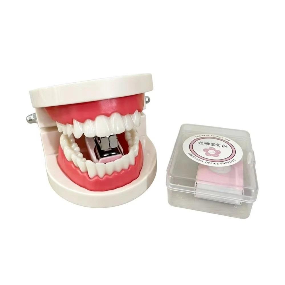 Mini Denture Shaped Stapler Denture Shape Novelty Stapler Tooth Stapler Desktop Decoration