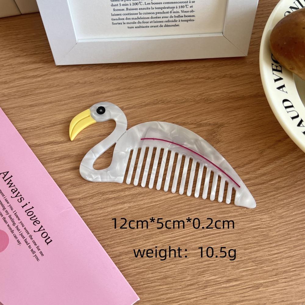 Tulip Acetate Comb Cartoon Hairdressing Combs Hair Care Makeup Comb  Household