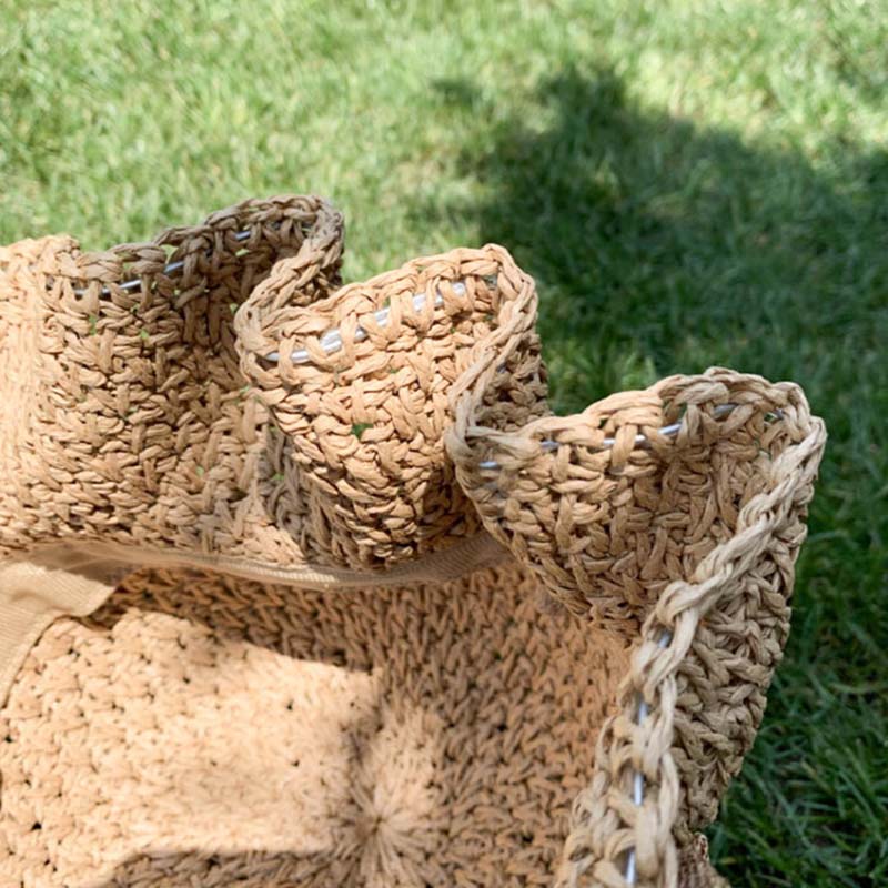 WTEMPO Шляпы с вырезом в виде банта, дышащие, с широкими полями, складные, большие, шляпы для вечеринок, ретро, элегантные, летние, пляжные, солнцезащитные шляпы