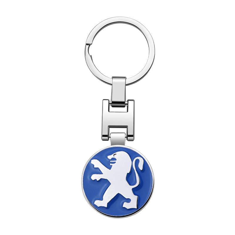 2026 Hot Car Sticker Peugeot Car Badge Keychain Zinc Alloy Keyring Pendant Accessories For Peugeot 107 408 4008 308 3008 5008 50