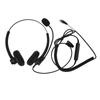Wired Telephone Headset Noise Reduction Binaural Business Headphone with Mic for Call Center
