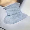 Men's Knitted Scarf Cold-Proof Versatile Keep Warmth All-match Solid Color Elastic Neck Cover for Winter