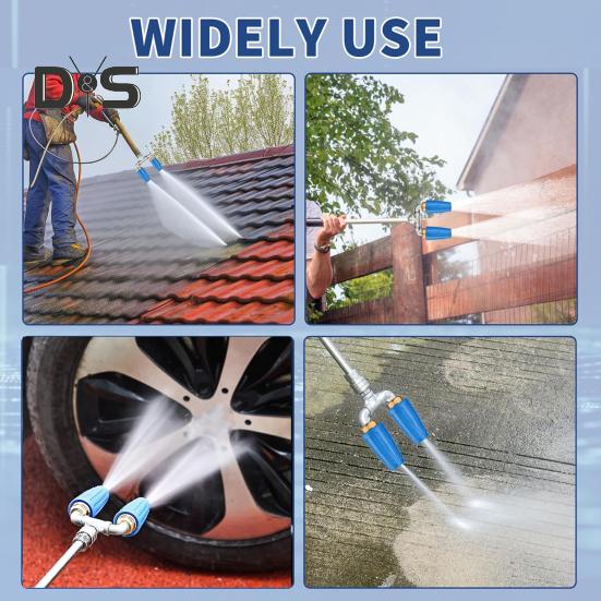 Турбофорсунка с вращением на 360 градусов, 4-6 галлонов в минуту, 4000 фунтов на кв. дюйм, простая в установке, быстроразъемная, двойная турбофорсунка, аксессуары для мойки высокого давления