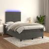 VidaXL Slatted Bed Base with Mattress and LED, Upholstered Bed, Double Bed, Adult Bedroom Interior Bed, 3136054