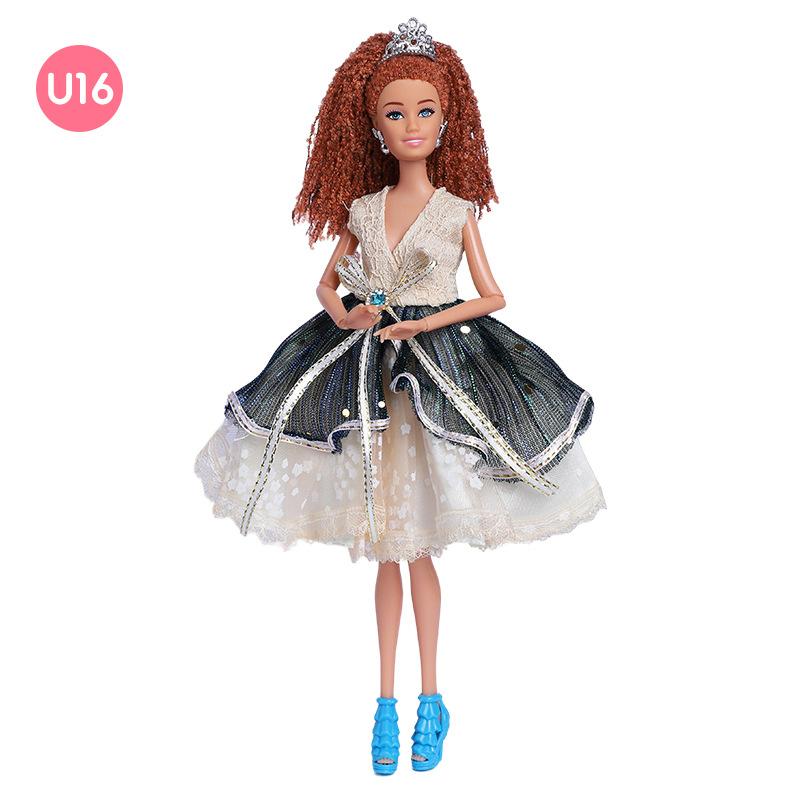 Кукла Барби 30 см с грязными косичками, европейская и американская личность, многосуставной подвижный целый комплект упакованной кукольной кружевной одежды