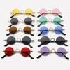 Colorful Circle Shades Punk Eyewear Vintage Hippie Sun Glasses  for Women & Men